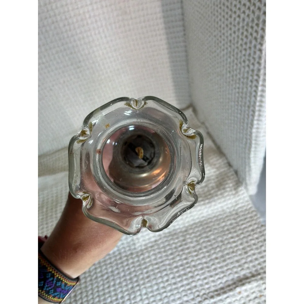 Vintage Artic Miniature Copper Oil Lamp Hurricane Lantern Small Copper Clear